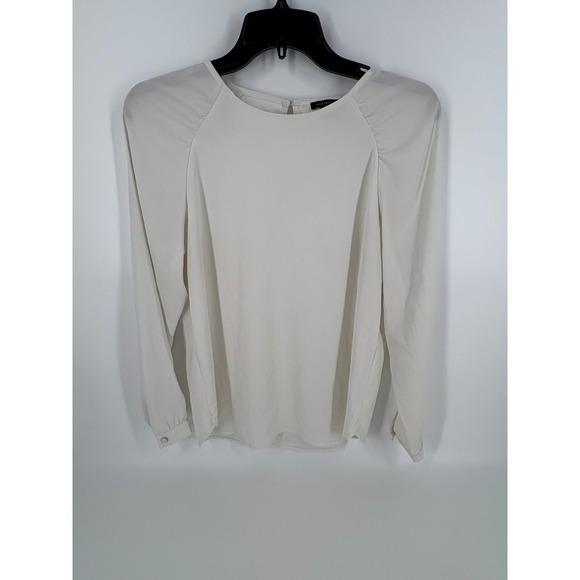 Ann Taylor Long Sleeve Blouse Top - Cream Color, Business Casual - Picture 1 of 7